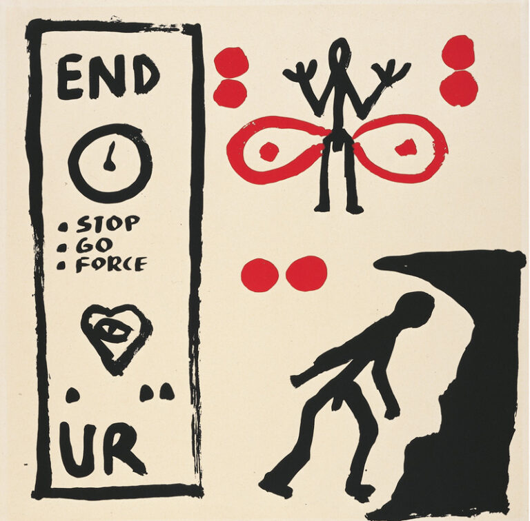 A. R. Penck Ur End Standart 1972 Mappe mit 15 Siebdrucken auf Primula-Umschlagkarton je 70 x 70 cm Museum Morsbroich, Leverkusen