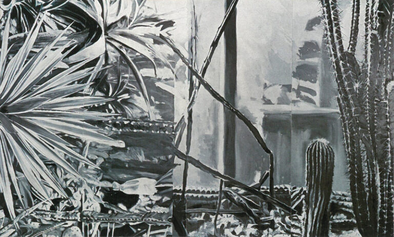Ben Schonzeit From the Hot House 1978 Öl auf Leinwand 213 x 350 cm Museum Morsbroich, Leverkusen; Dauerleihgabe des Museumsvereins Morsbroich e.V.