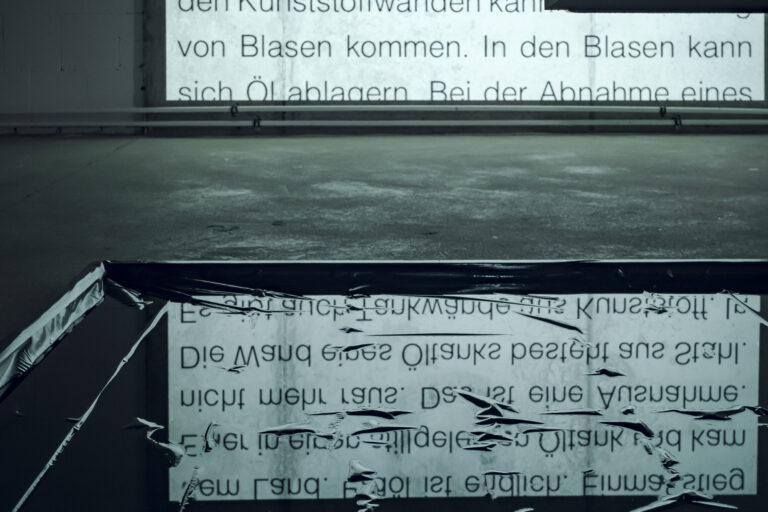 Helen Brecht, Stilllegung eines Öltanks, 2020/2022