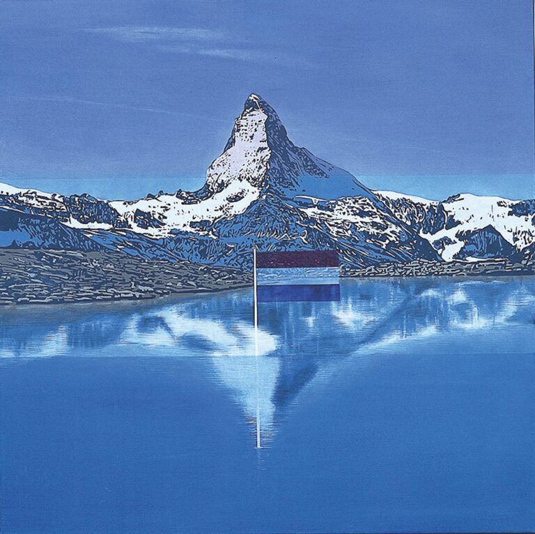 Rob Scholte, Groeten uit Amsberg (Grüße aus Amsberg), 1986, Acryl auf Leinwand, Museum Morsbroich, Leverkusen / Dauerleihgabe aus Privatbesitz