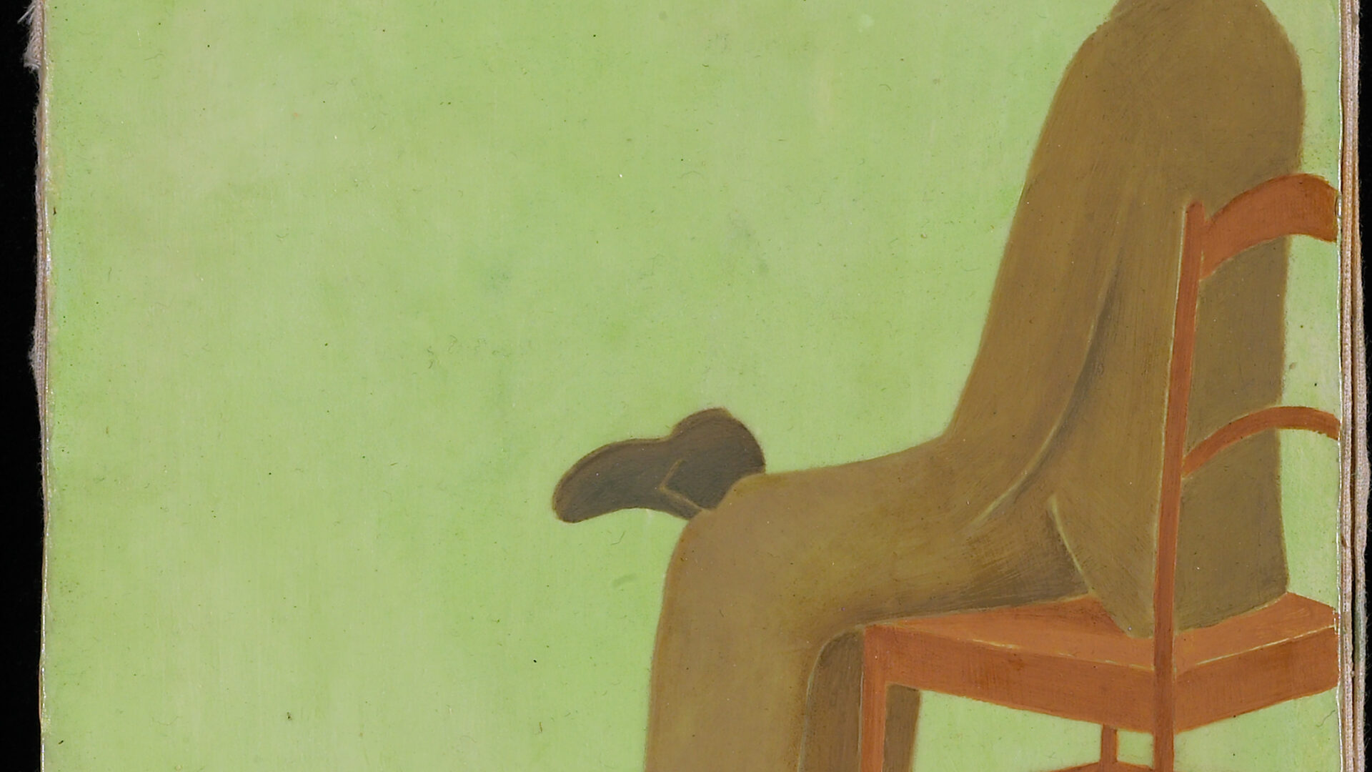 Untitled, 1995 Malerei und Enkaustik auf Leinen, 23,7 x 18,6 cm Privatsammlung Deutschland
