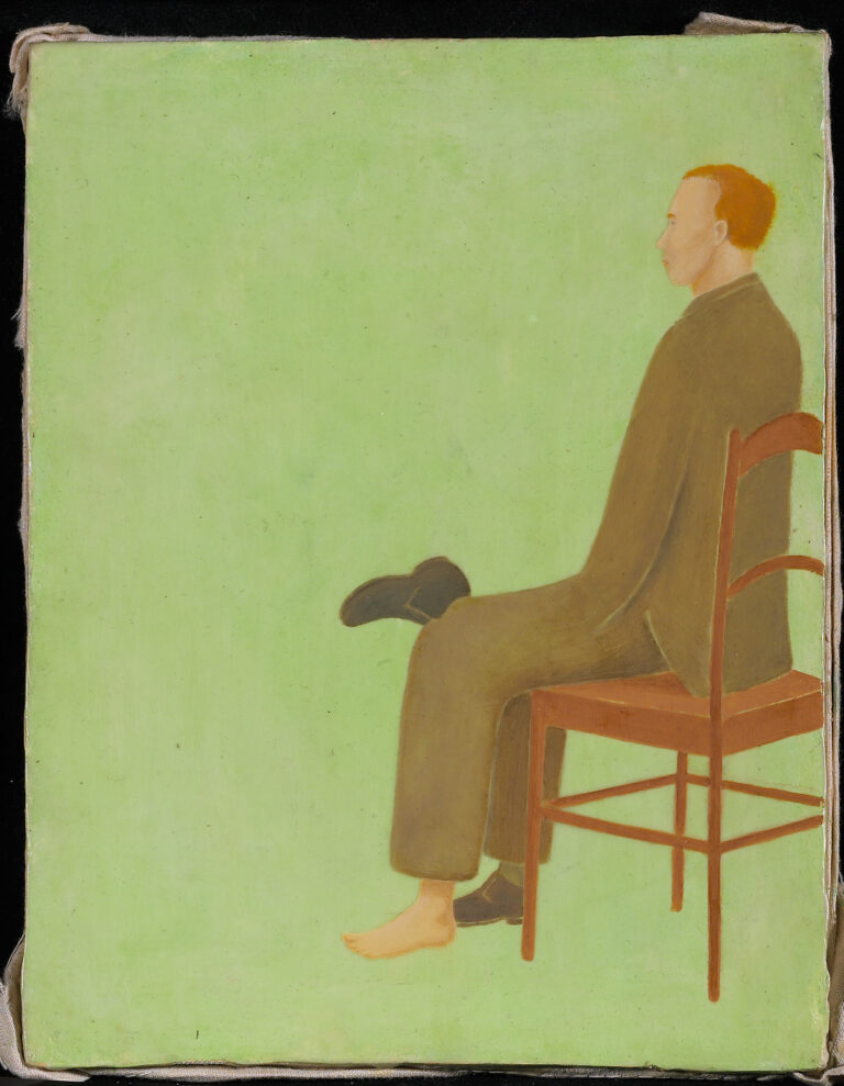 Untitled, 1995 Malerei und Enkaustik auf Leinen, 23,7 x 18,6 cm Privatsammlung Deutschland