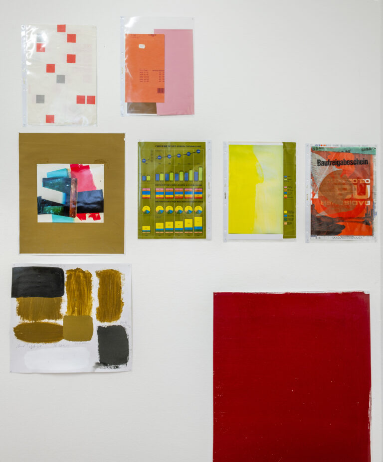 Harald F. Müller Farbsammlung, 2024 Installationsansicht Museum Morsbroich (Ausschnitt)