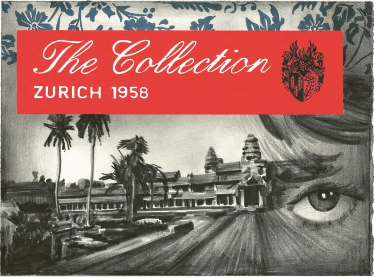 Bild: Marcel van Eeden, ohne Titel (aus: The Collection. Zurich 1958), 2015, Nerostift, Buntstift auf Bütten, Kunstsammlung der Zürcher Kantonalbank
