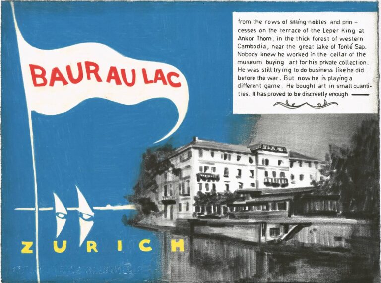 Marcel van Eeden, ohne Titel (aus: The Collection. Zurich 1958), 2015, Nerostift, Buntstift auf Bütten, Kunstsammlung der Zürcher Kantonalbank