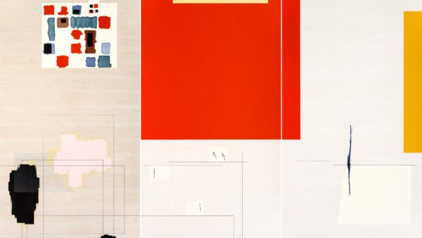 Tilo Schulz, ENDLESS CANVAS, 2024 – ongoing, Acrylfarbe auf Holzpaneel, Maße variabel, courtesy the artist & acb Gallery Budapest